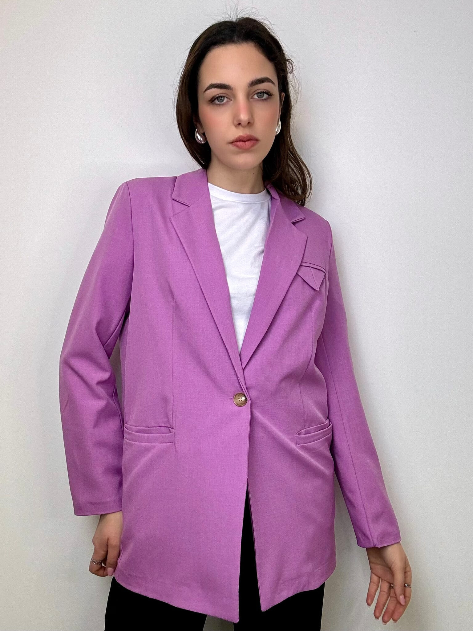 Wholesaler V&L BRAND - Casual and elegant solid color women's blazer