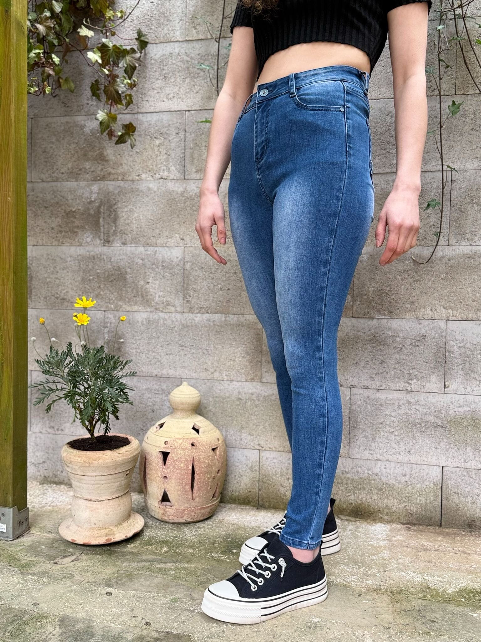 Grossiste V&L BRAND - jeans casual pour femmes taille haute, coupe skinny