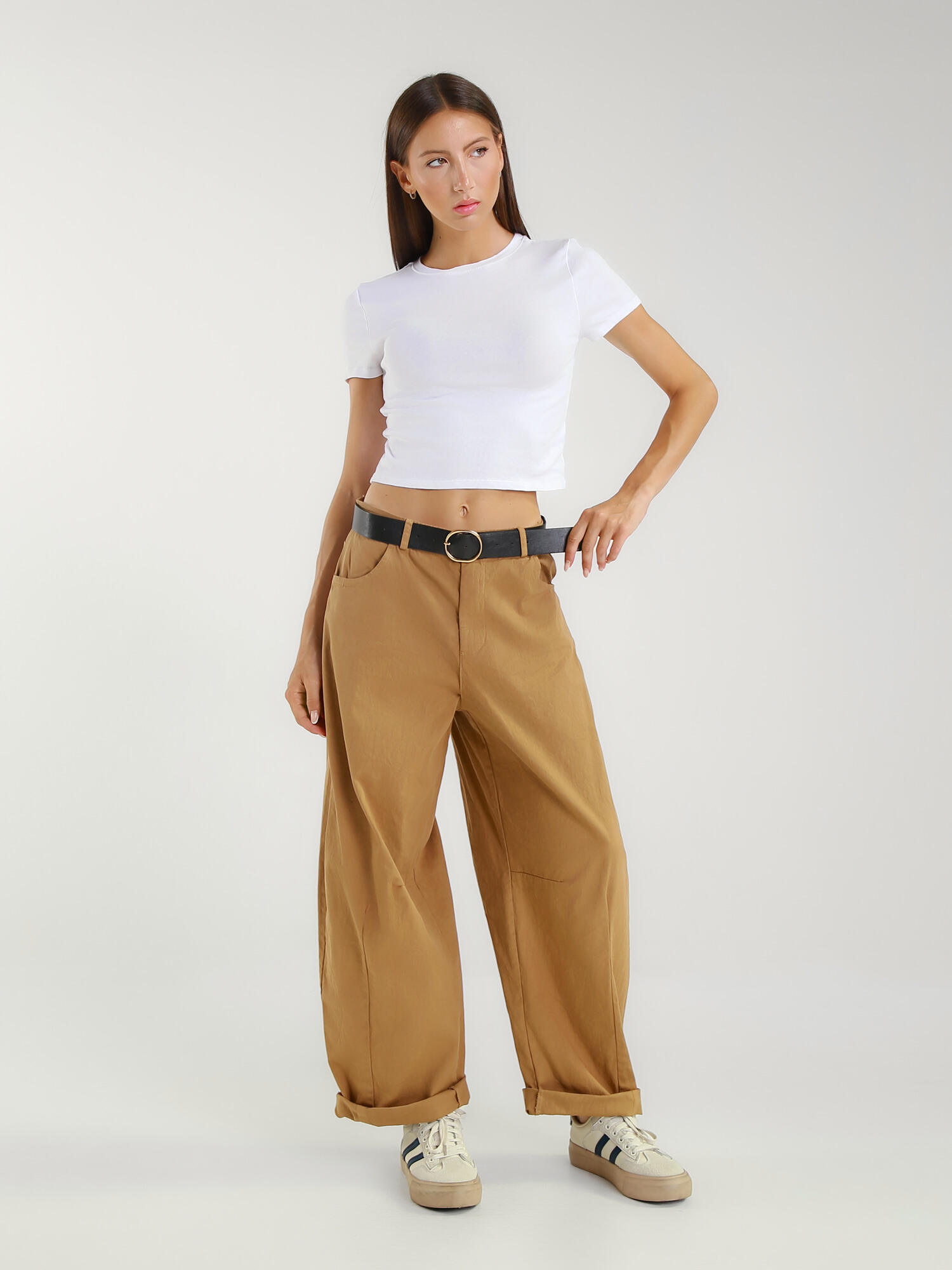 Grossista V&L BRAND - Pantaloni BAGGY in gabardina cotone.