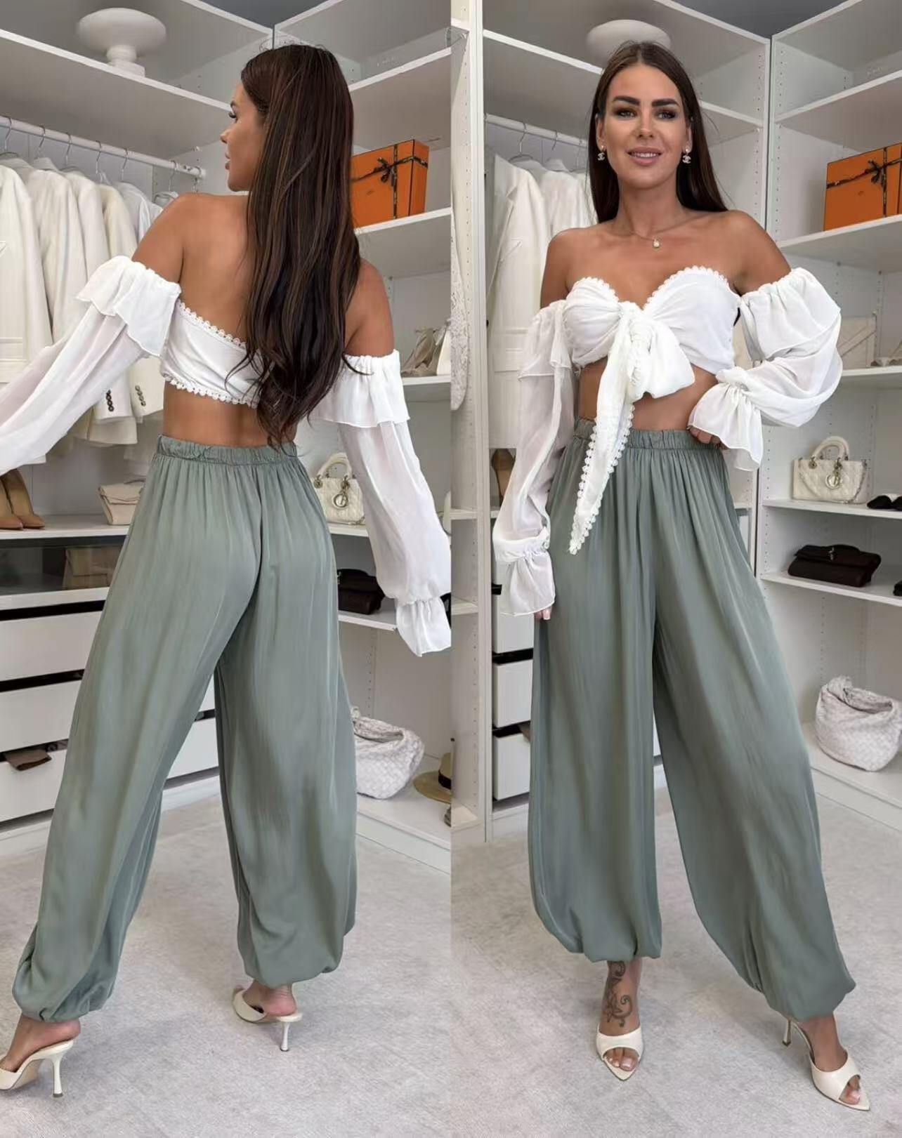 Wholesaler V&L BRAND - Women's casual style long viscose pants