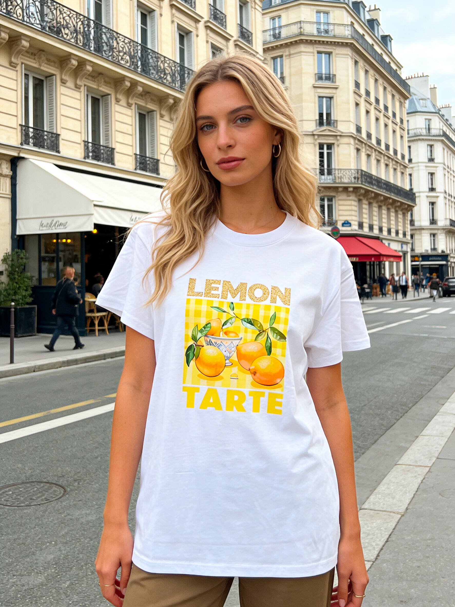 Wholesaler V&L BRAND - Cotton T-shirt with lemon print