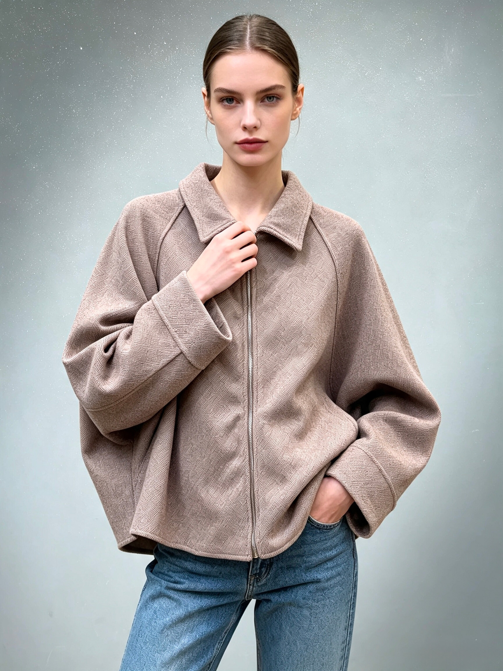 Wholesaler V&L BRAND - Brushed twill jacket, soft and warm
