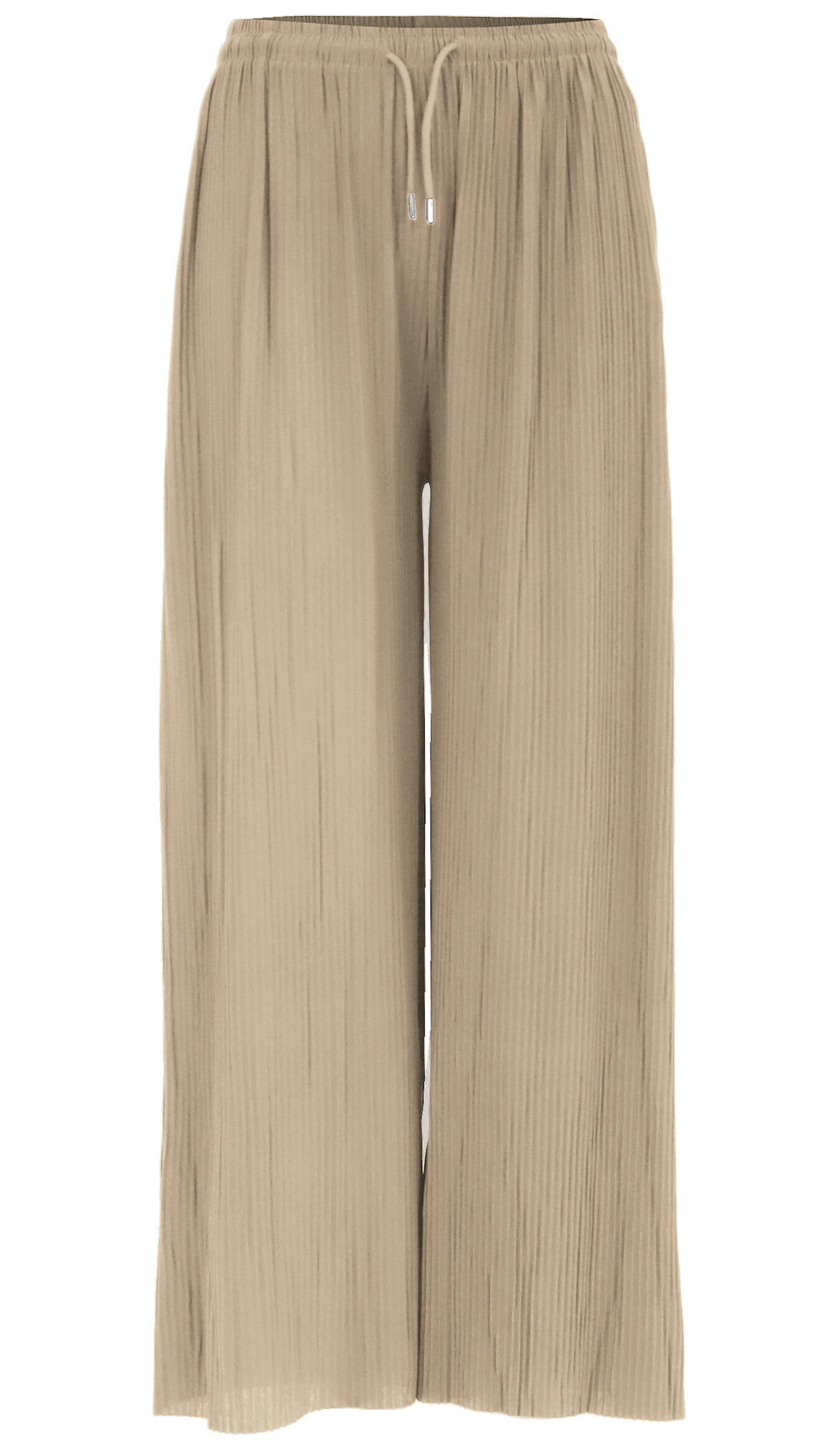 Grossiste VAN DER RICH - Pantalon Large Plissé l'été, Taille Haute Elastique - Femme