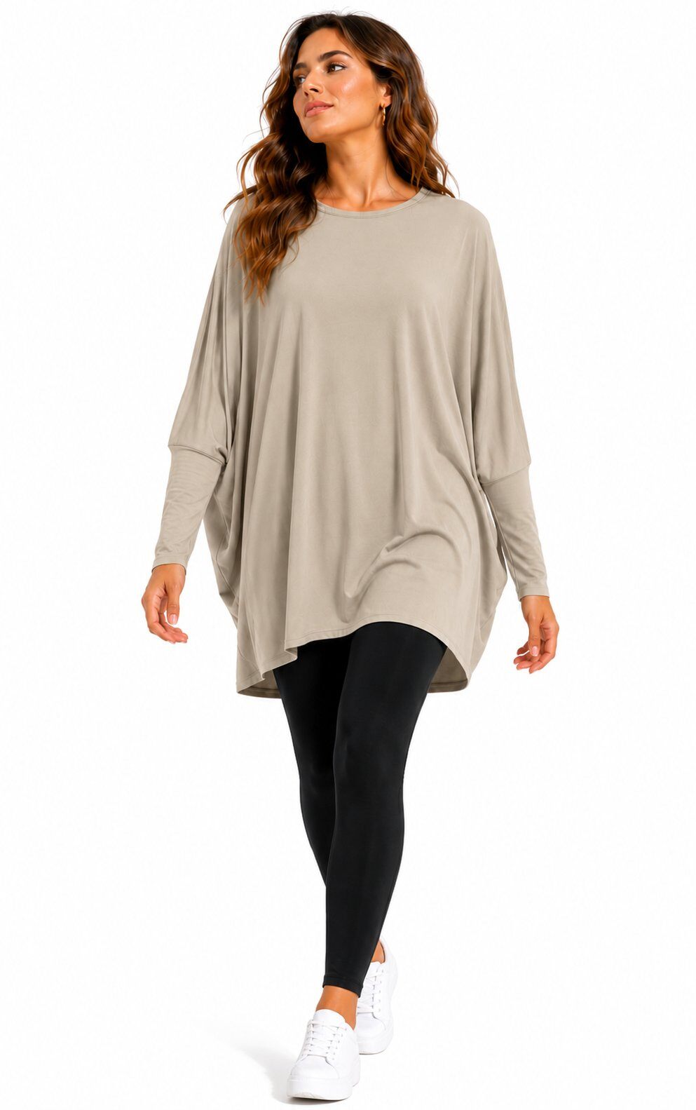 Grossiste VAN DER RICH - Tunique Robe Manche Longue Oversize Taille Unique - Femme