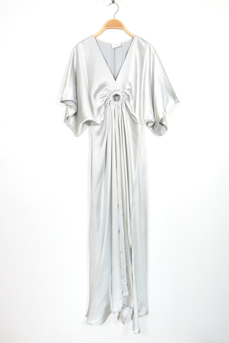 Wholesaler Van Der Rock Grande Taille - Plus size long printed satin dress