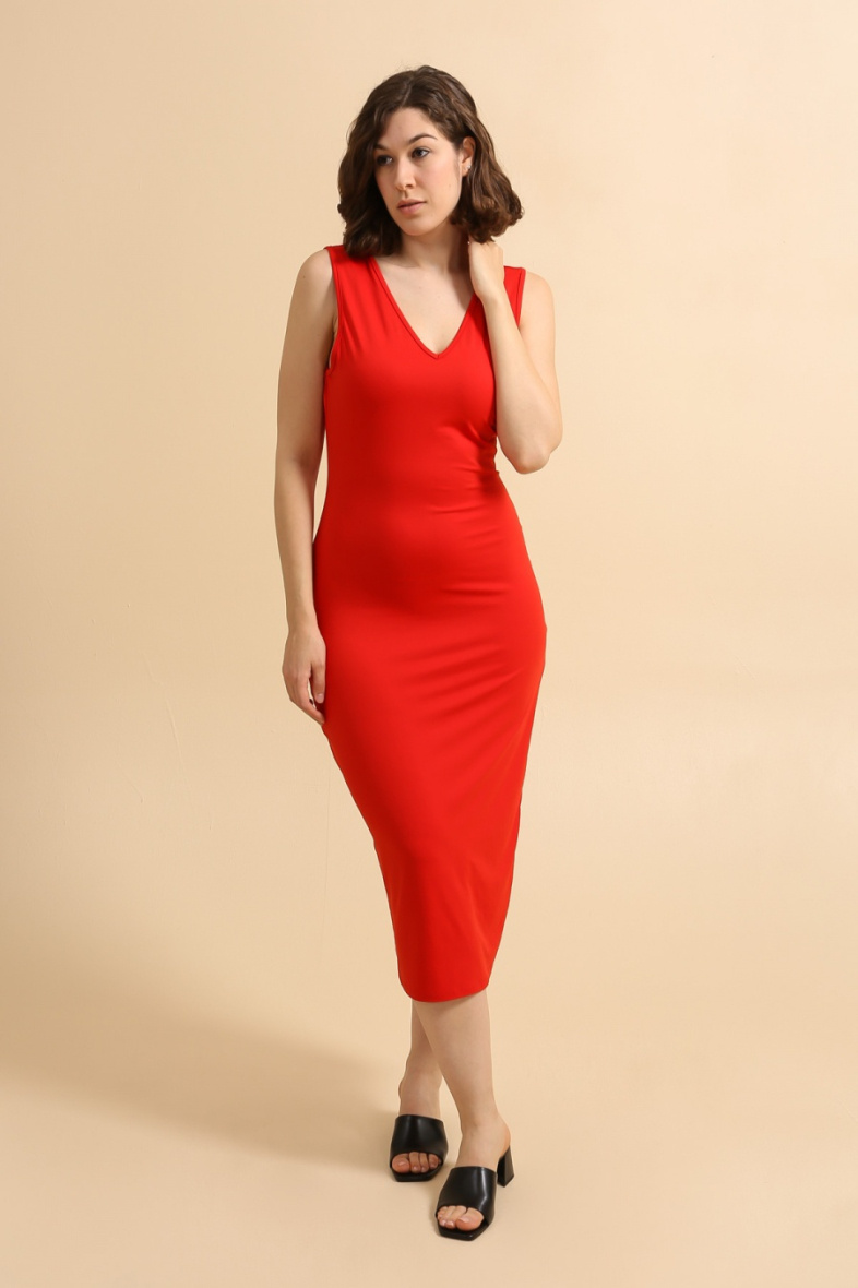 Wholesaler Van Der Rock Grande Taille - Plus size V-neck midi dress