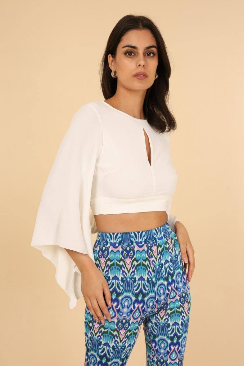 Grossiste Van Der Rock - Crop top dos nu à manches kimono