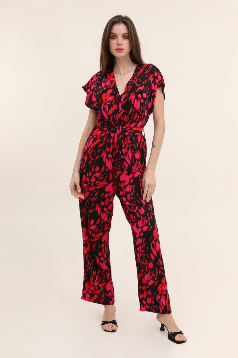 Wholesaler Van Der Rock - Jumpsuit with V-neck and buttoned closure