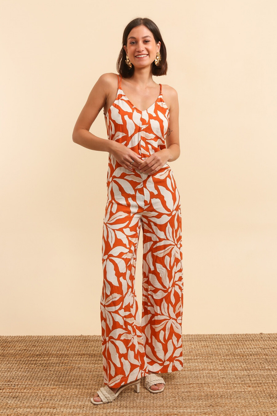 Wholesaler Van Der Rock - Naked back printed pants combination