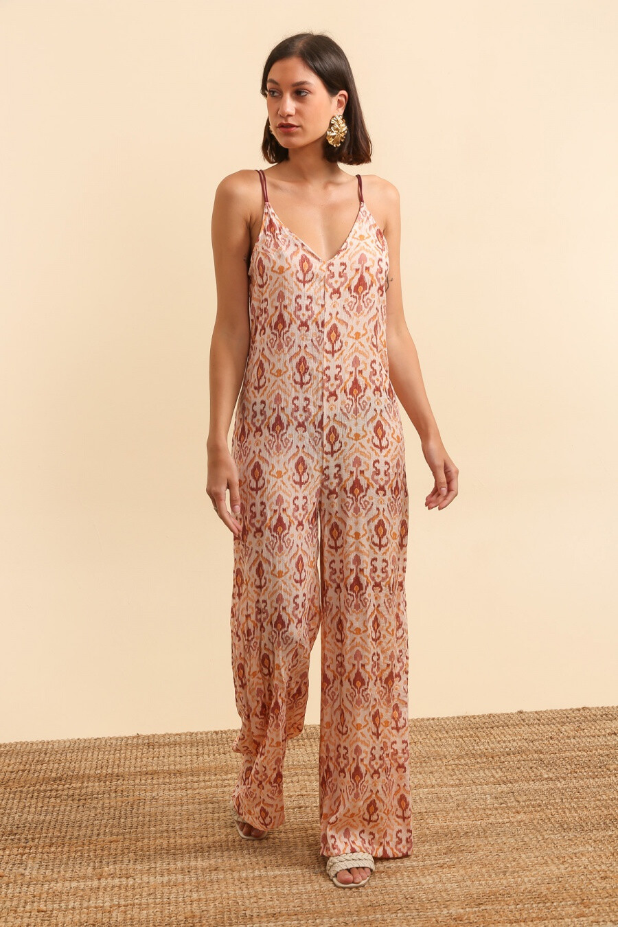 Wholesaler Van Der Rock - Naked back printed pants combination