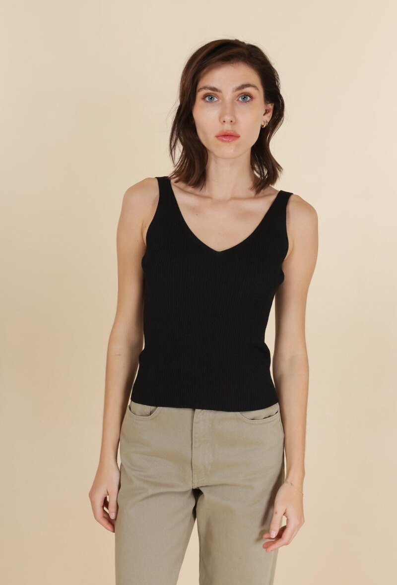Wholesaler Van Der Rock - V-neck knit tank top