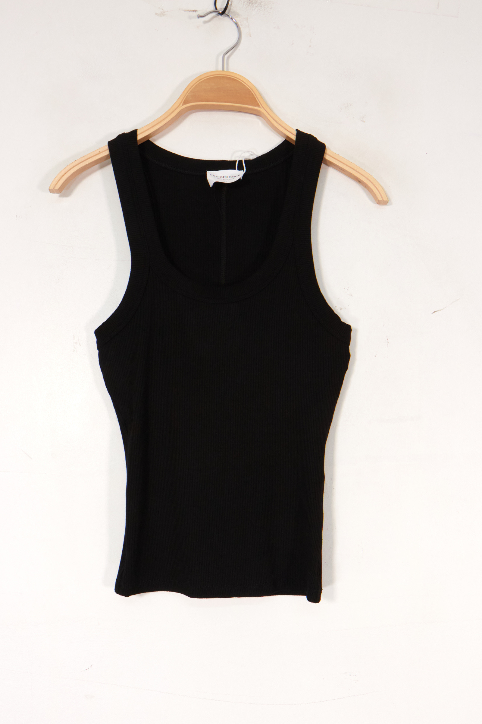Großhändler Van Der Rock - Geripptes Tanktop mit rundem Ausschnitt