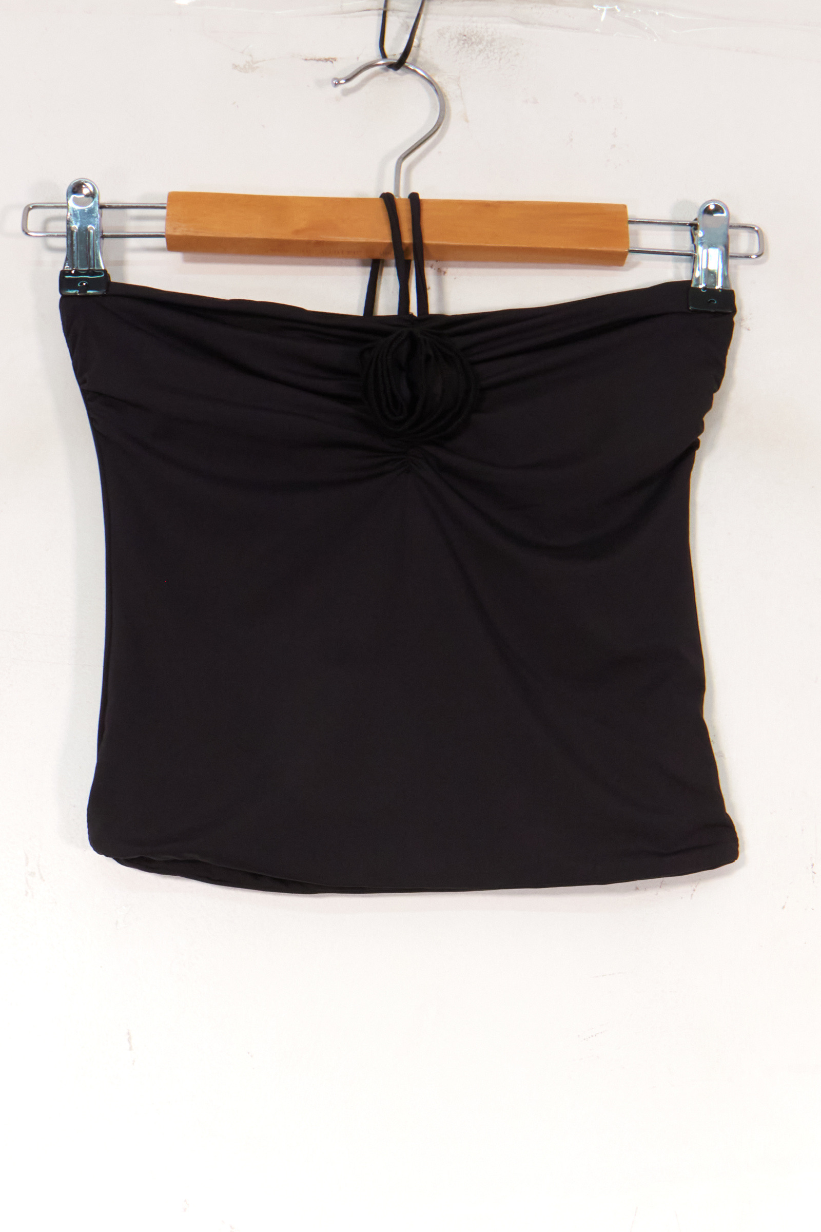 Großhändler Van Der Rock - Rückenfreies Bustier mit erhabener Blume