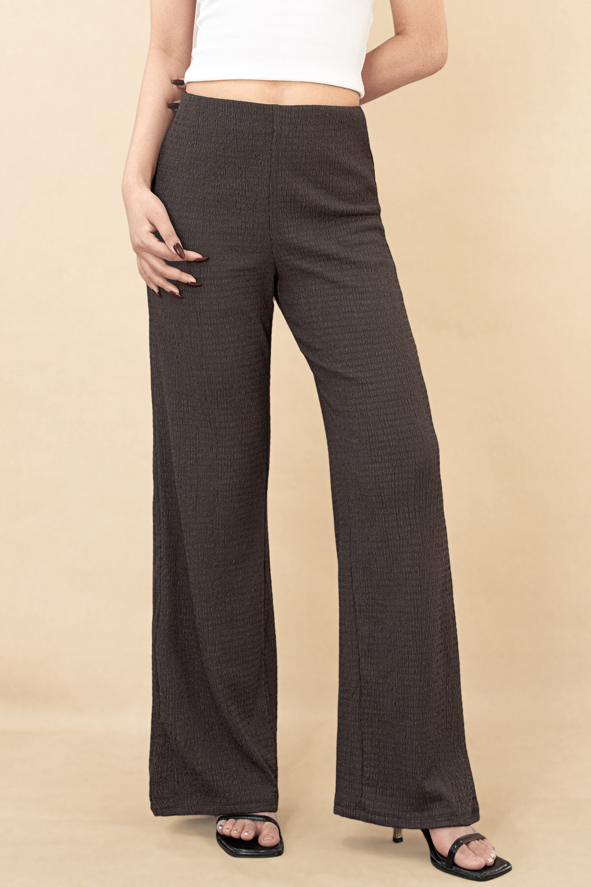 Wholesaler Van Der Rock - Wide-leg pants in textured fabric