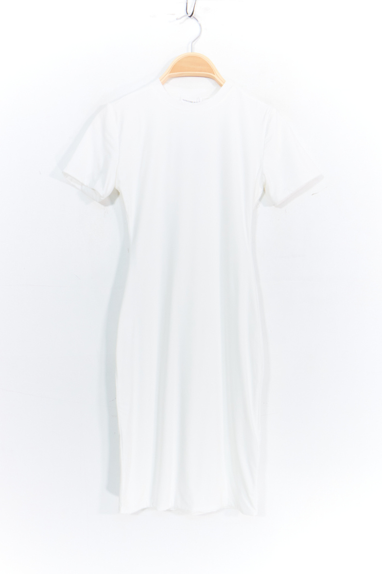 Wholesaler Van Der Rock - Short round-neck dress in lined fabric