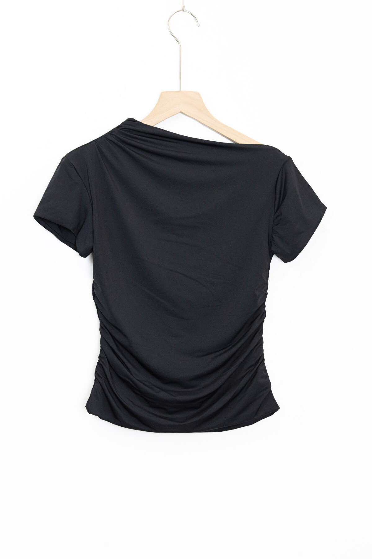 Wholesaler Van Der Rock - High short sleeves with asymmetrical drape collar,