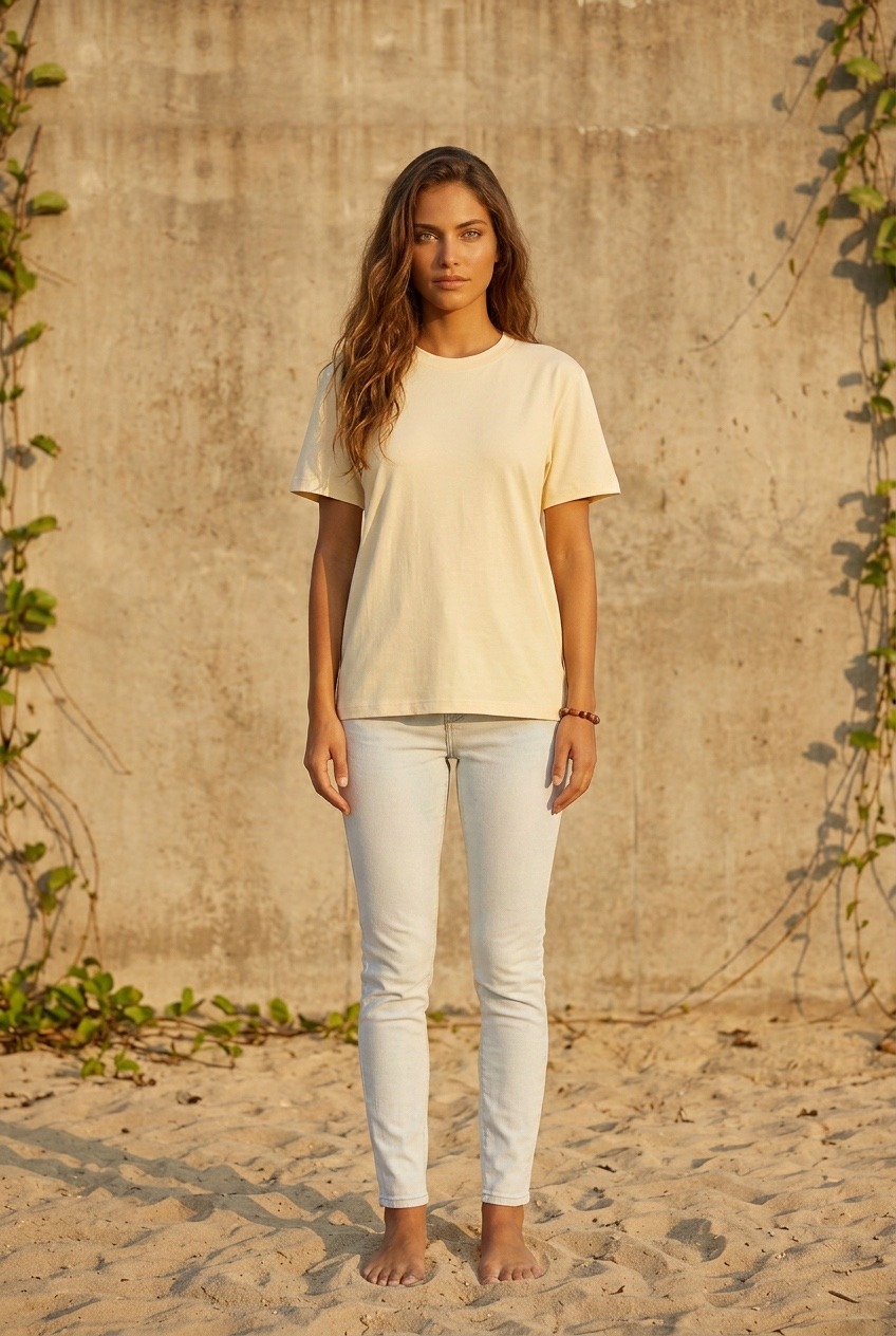 Großhändler Van Der Rock - Basic-T-Shirt aus weicher Baumwolle