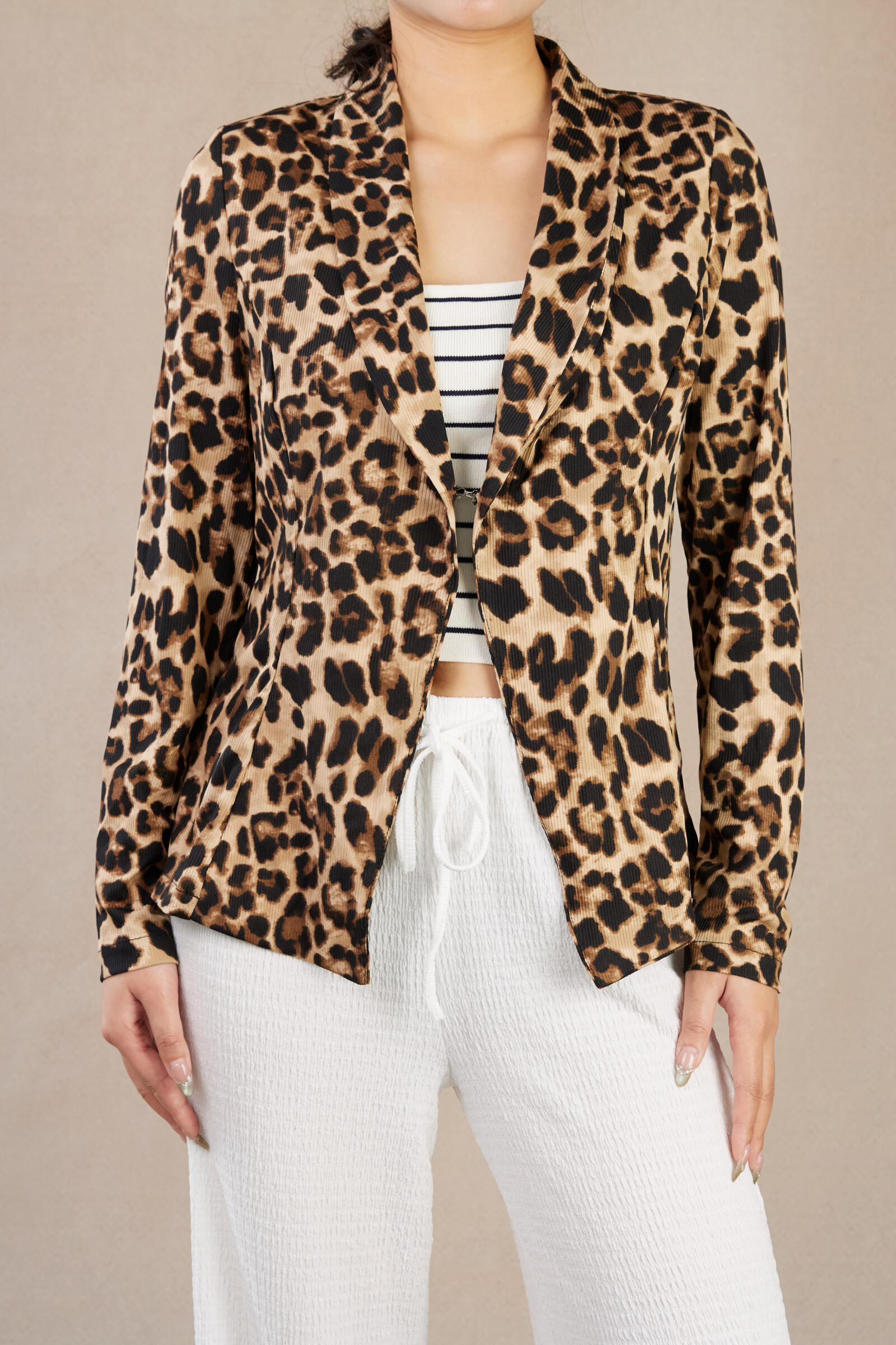 Grossista Van Der Rock - Giacca blazer con stampa leopardata