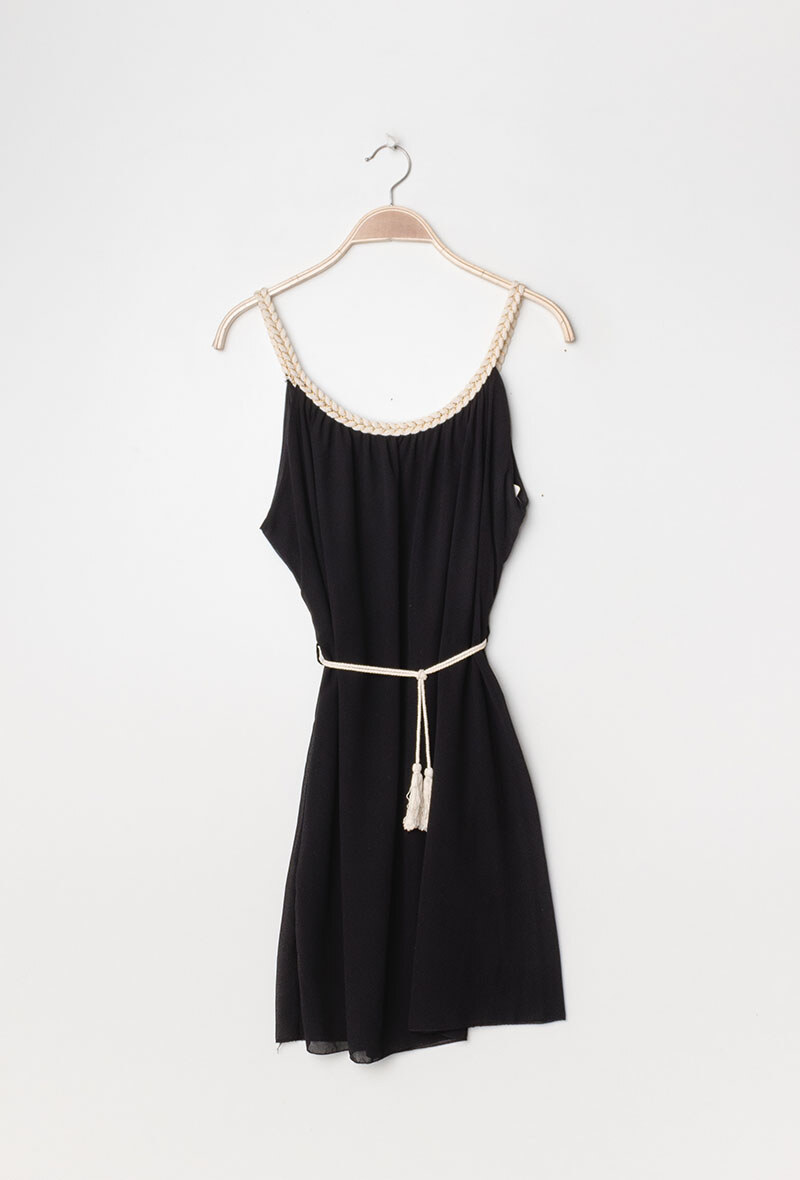 Grossiste Vanilla - Robe avec bretelles tressees