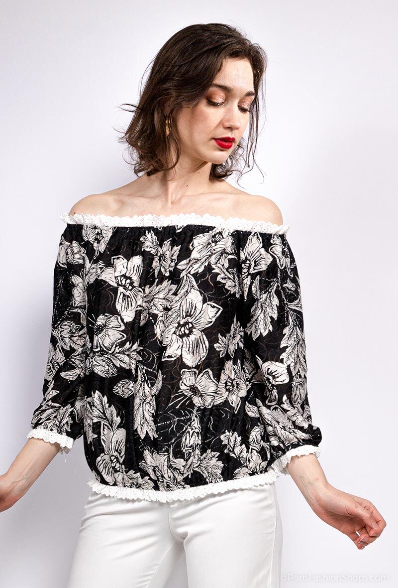 Grossiste Vega's - Blouse fleurie