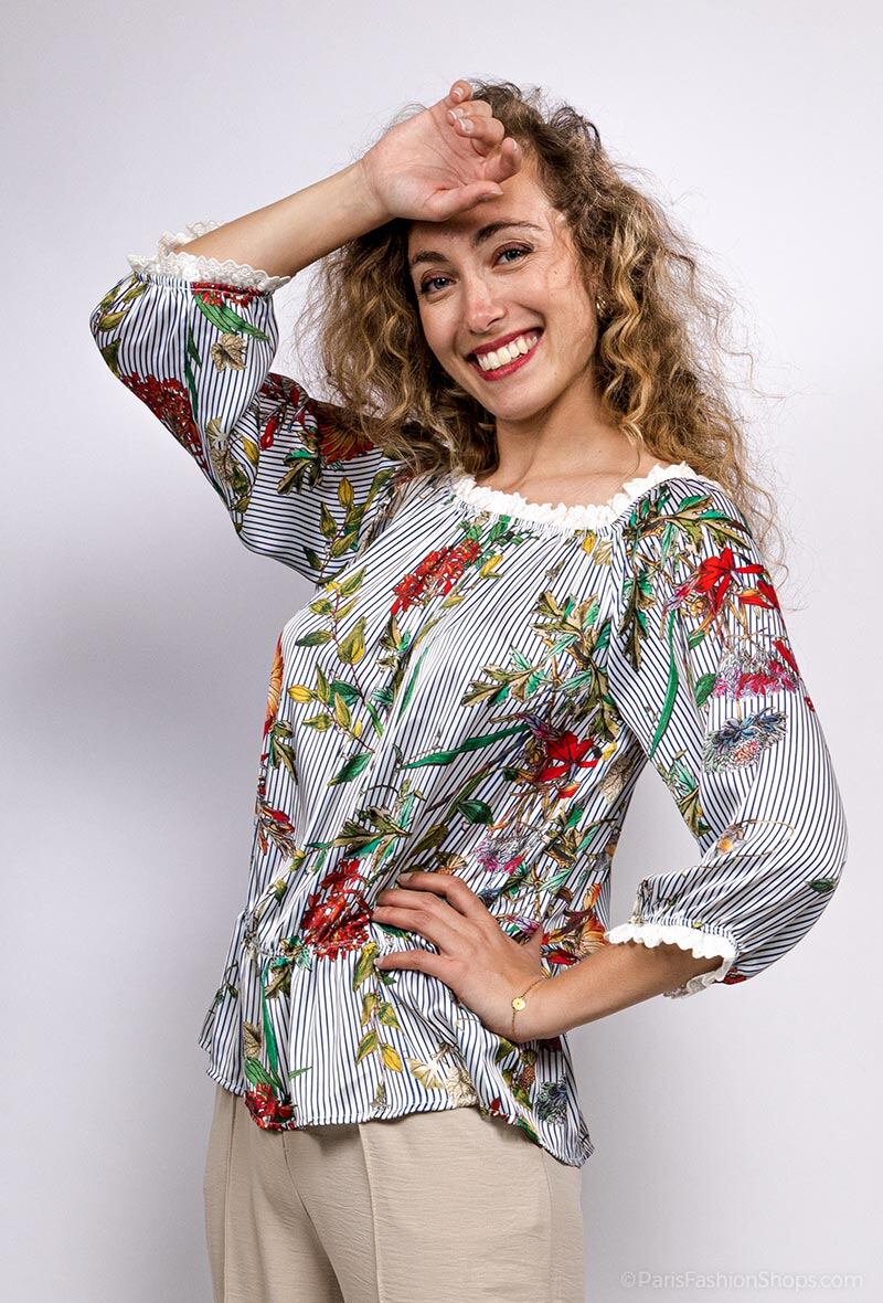 Grossiste Vega's - Blouse fleurie