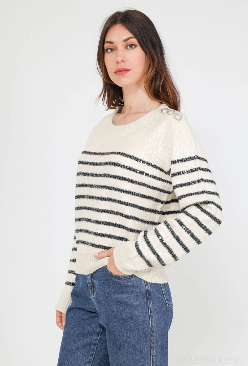 Wholesaler Vega's - Sequin sweater