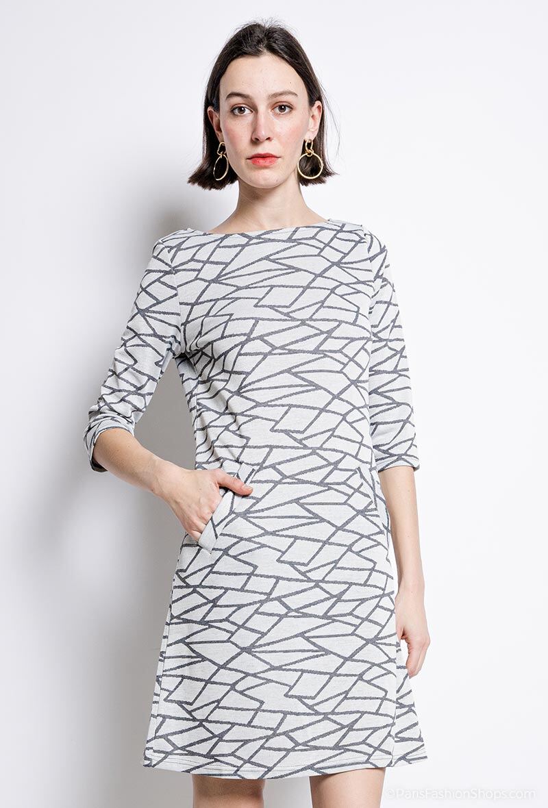 Grossiste Vega's - Robe à imprimé géométrique