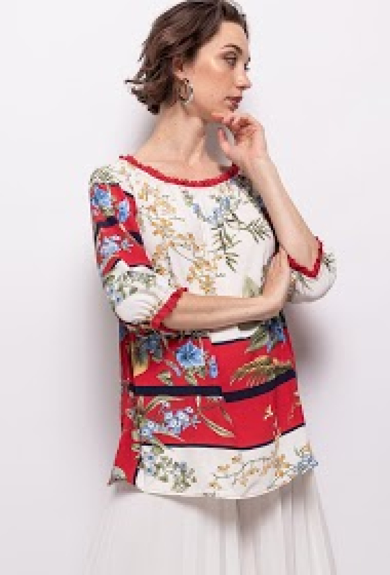Grossiste Vega's - Blouse imprimée