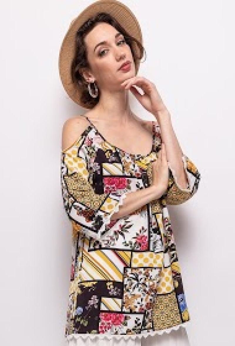 Grossiste Vega's - Blouse imprimée
