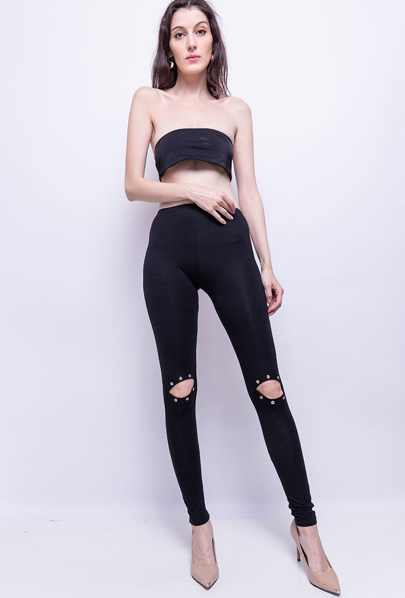 Grossiste Vera Fashion - Leggings avec œillets