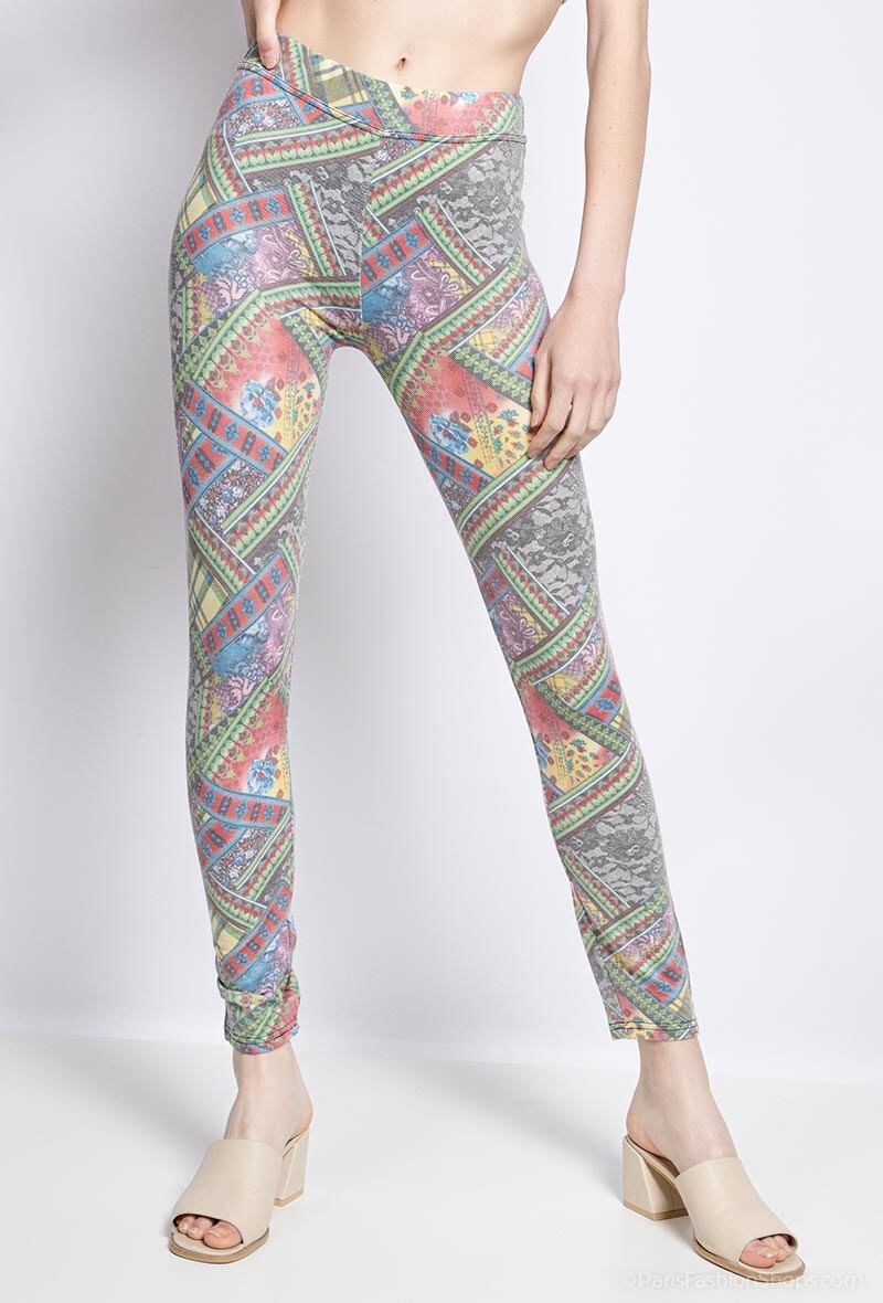 Großhändler Vera Fashion - Leggings mit Muster