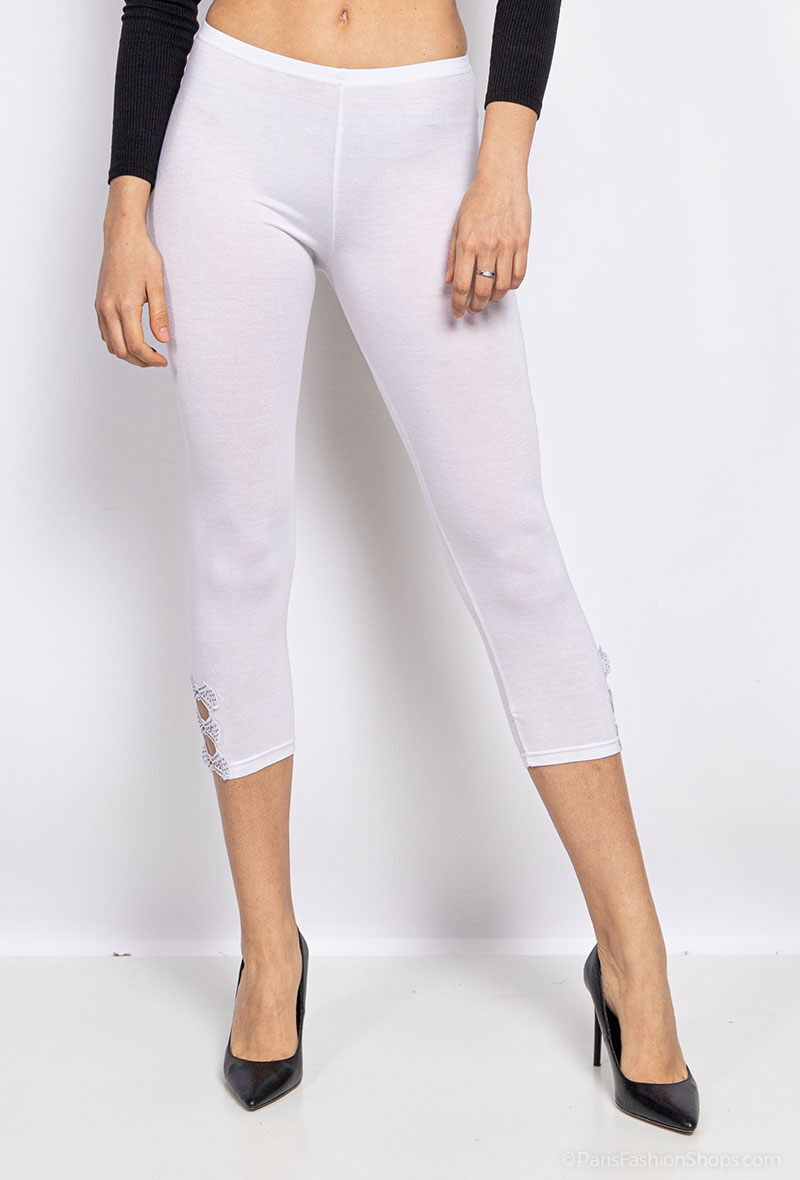 Großhändler Vera Fashion - Leggings mit Schleife in Strass