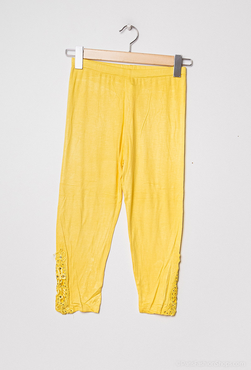 Grossiste Vera Fashion - Legging 3/4 avec dentelle