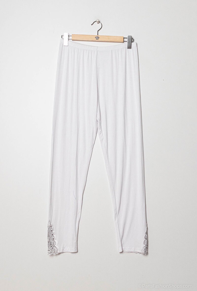 Grossista Vera Fashion - Leggings con caviglie decorate di strass