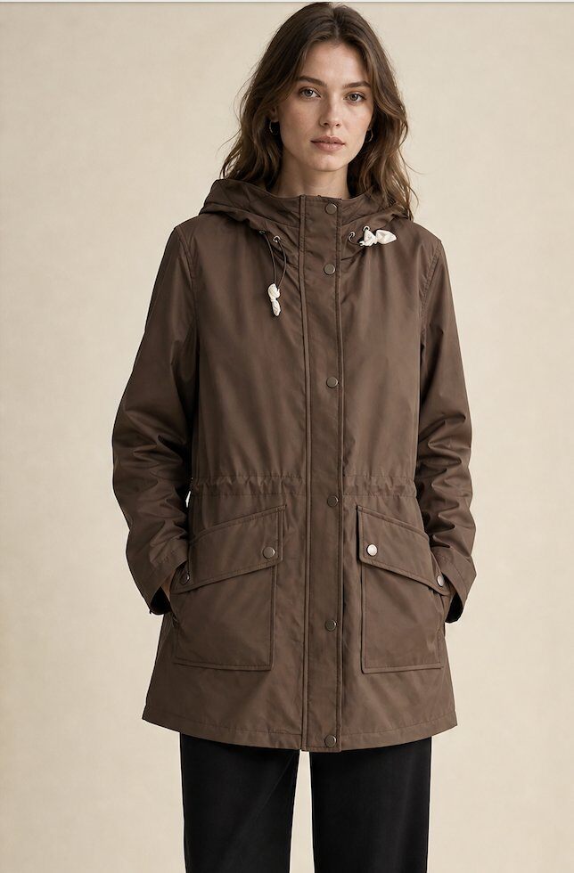 Mayorista Vera Fashion - Parka de longitud media reversible de doble cara