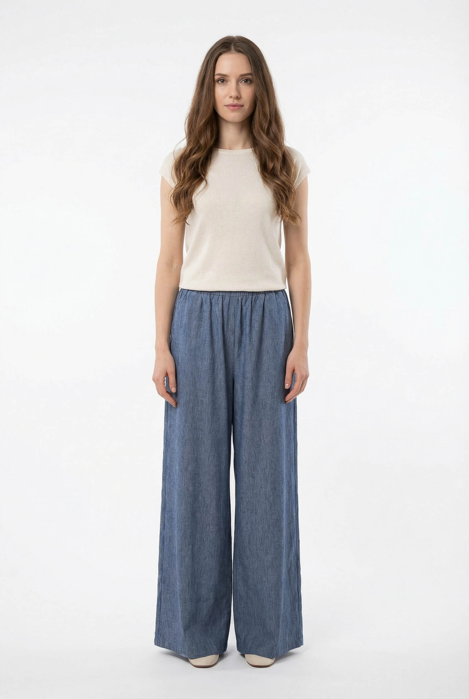 Wholesaler Vera Fashion - Wide-leg pants with pockets