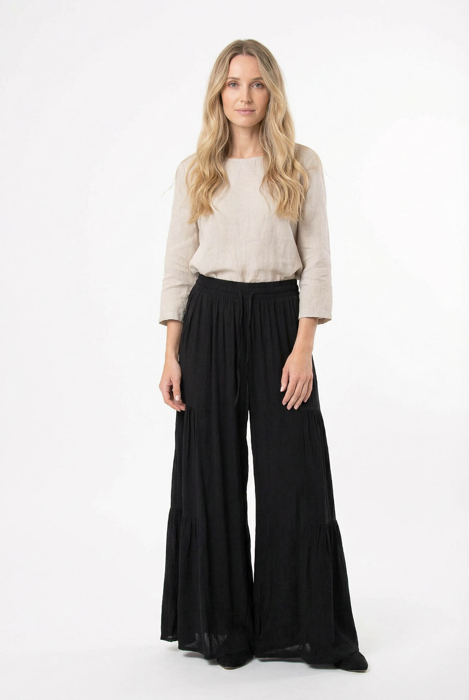 Wholesaler Vera Fashion - Wide-leg skirt-effect pants with pockets