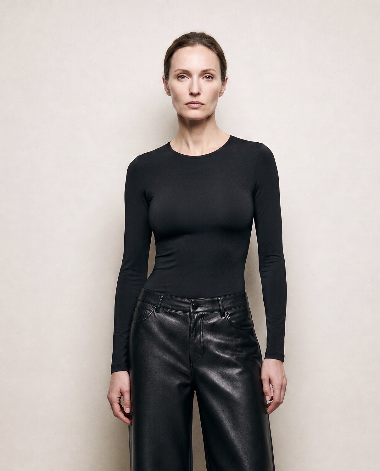 Grossista Vera Fashion - Top a girocollo con maniche lunghe