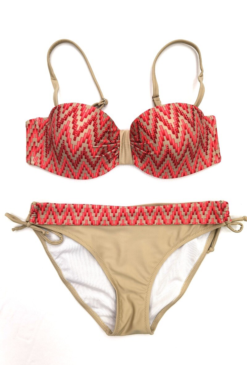 Grossiste Very Zen - Maillot de bain 2 pièces Bandeau à motif géométrique