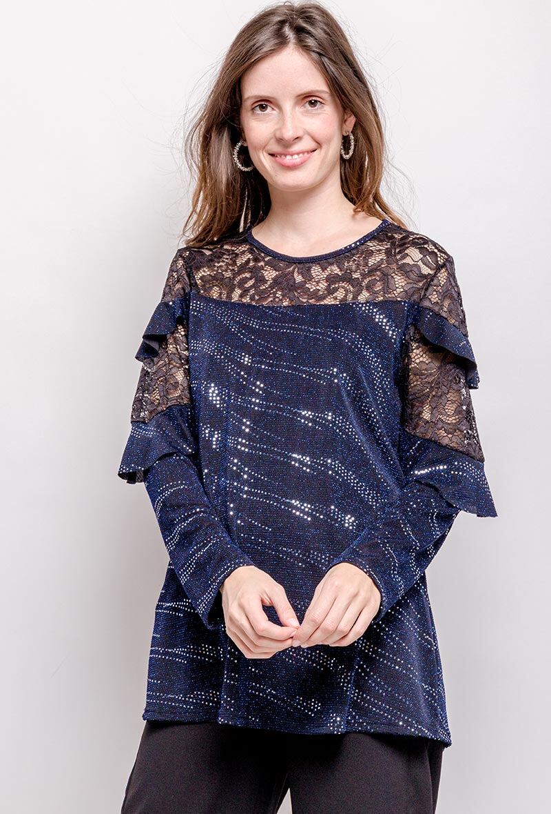 Wholesaler Veti Style - Shiny blouse