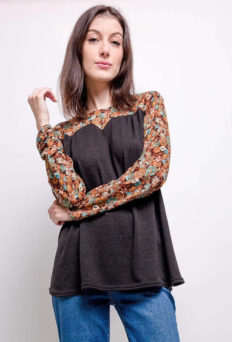 Grossiste Veti Style - Blouse avec imprimé fleurs