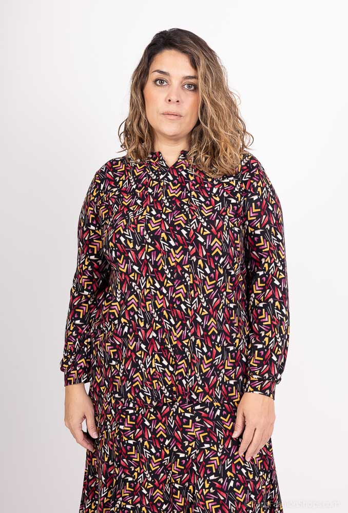 Wholesaler Veti Style - Printed v-neck blouses