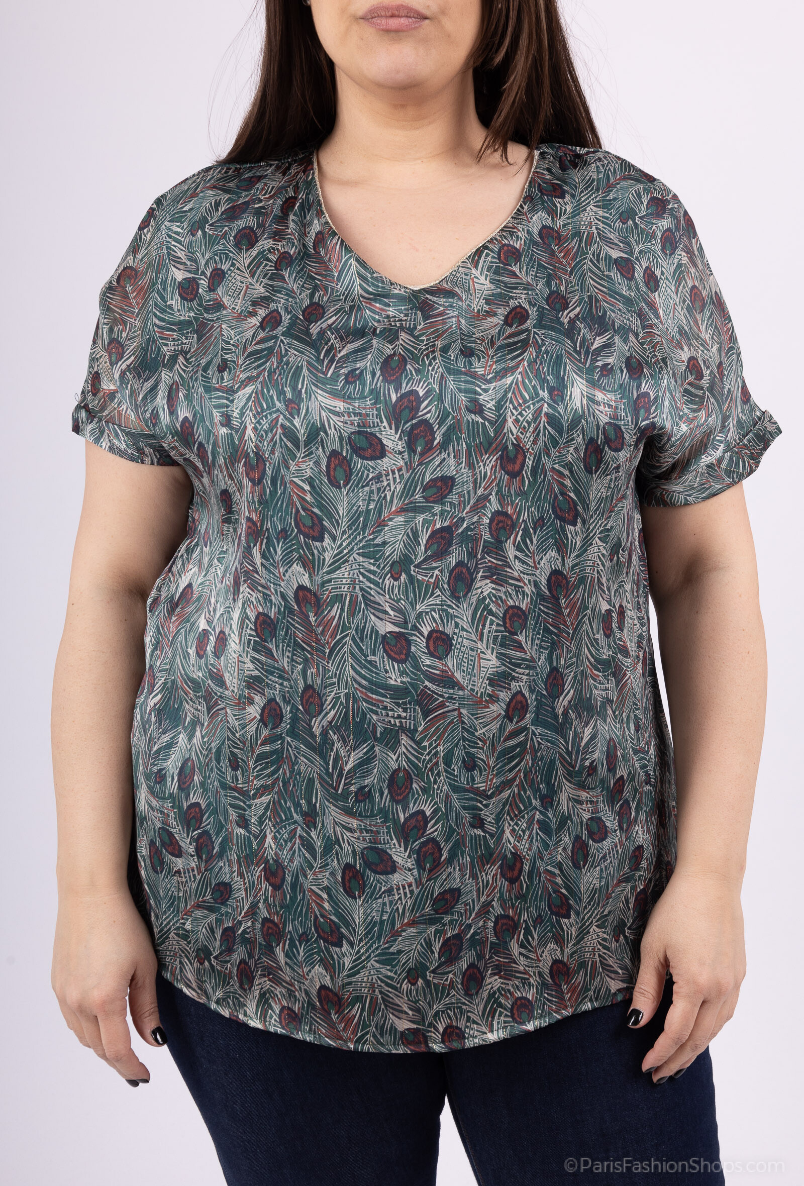 Grossiste Veti Style - Blouse imprimée voile a doublée