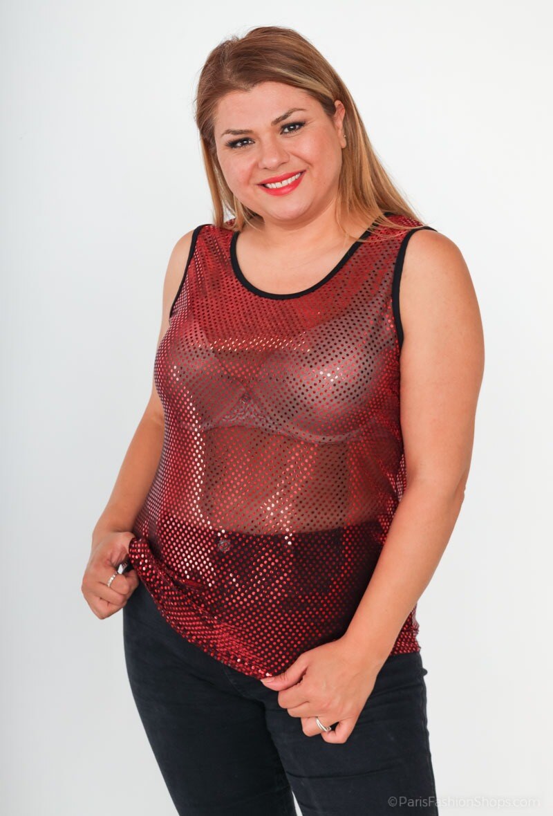 Wholesaler Veti Style - Shiny tank top