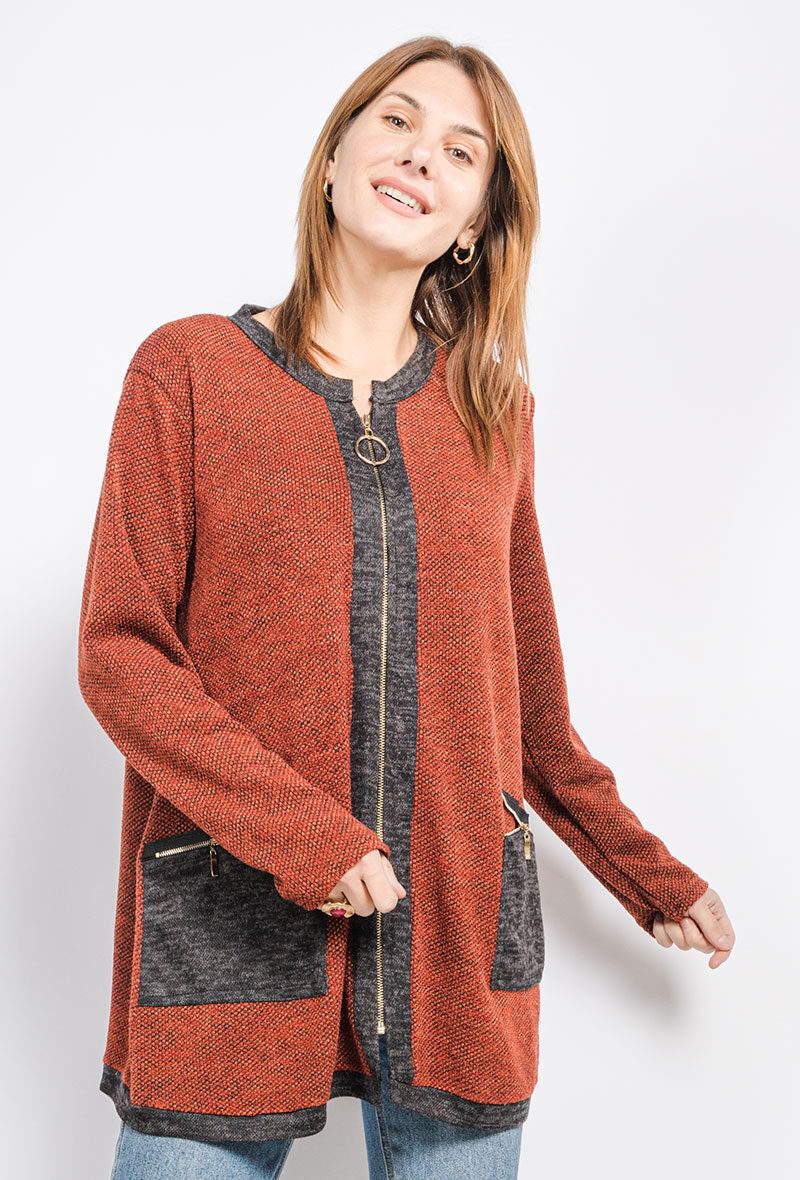 Grossiste Veti Style - Gilet zippé