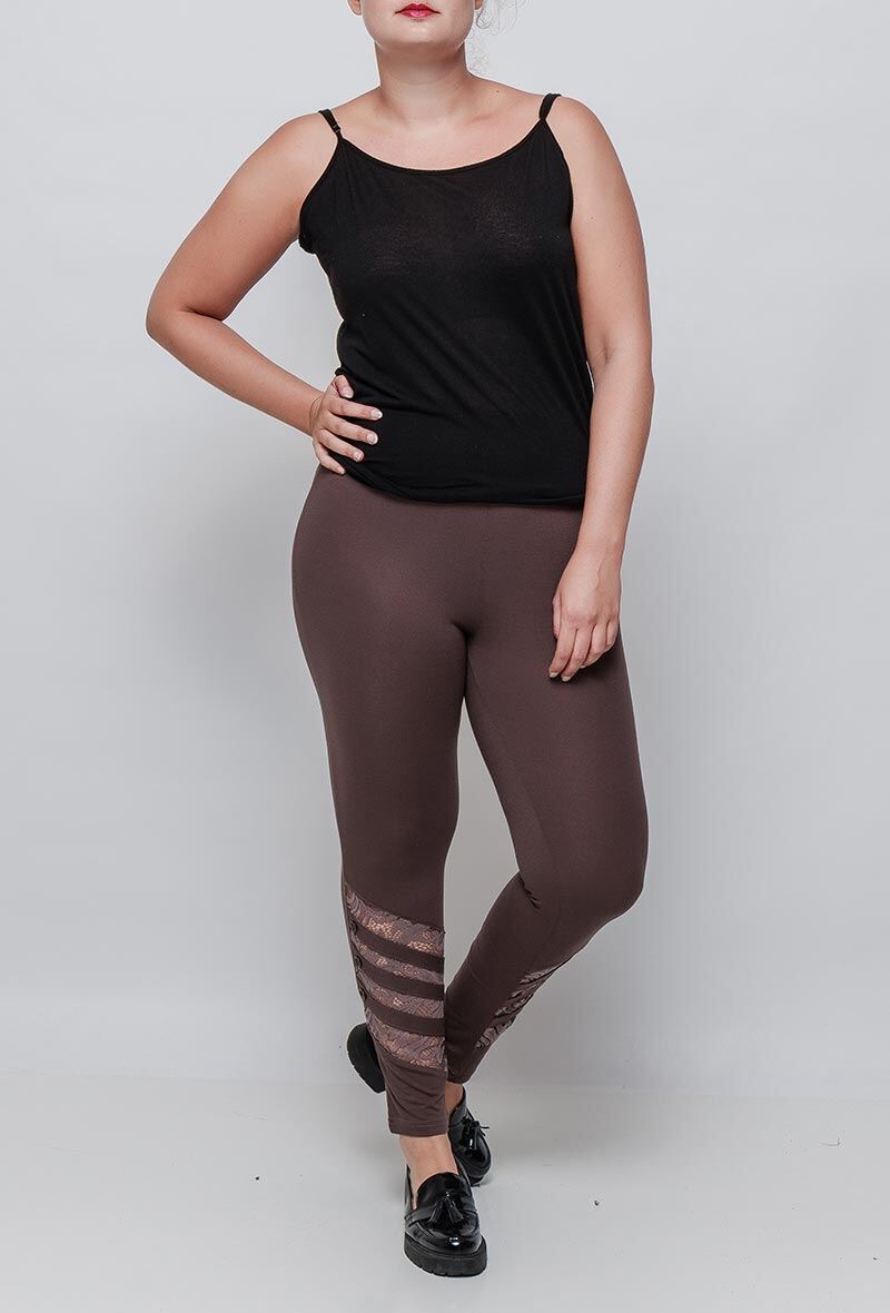 Mayorista Veti Style - Leggings con detalle de encaje