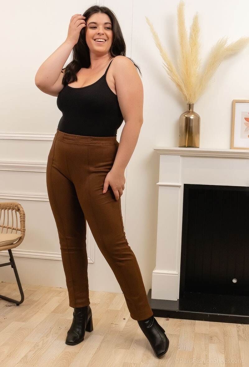 Grossiste Veti Style - Pantalon effet daim