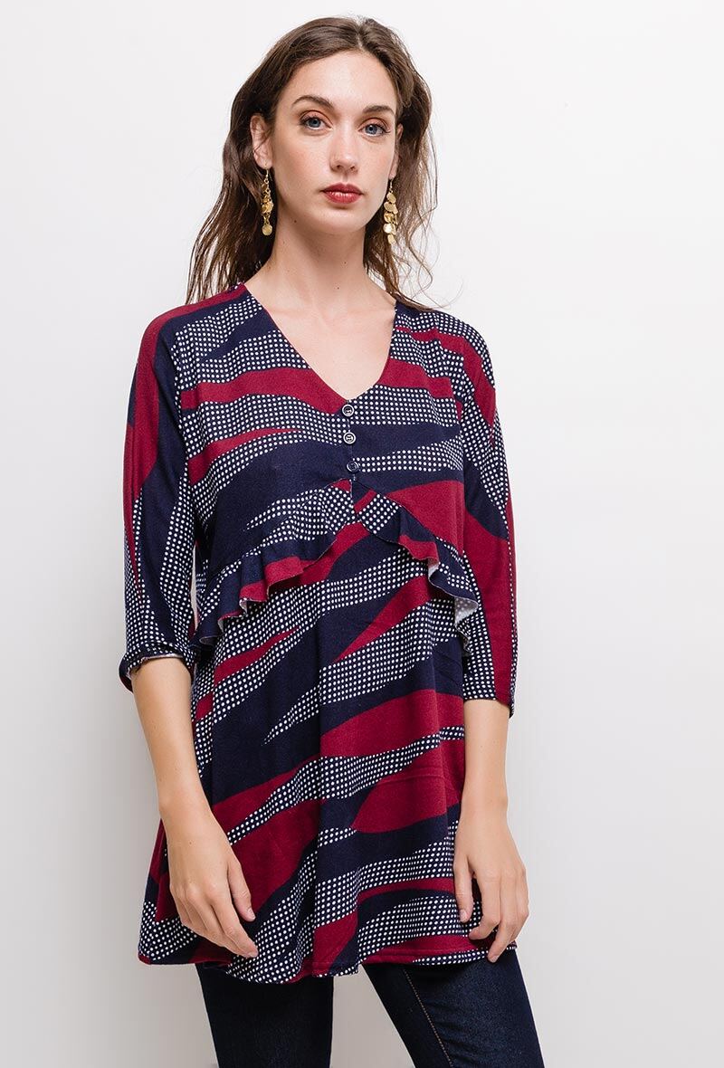 Grossiste Veti Style - Tunique rayée