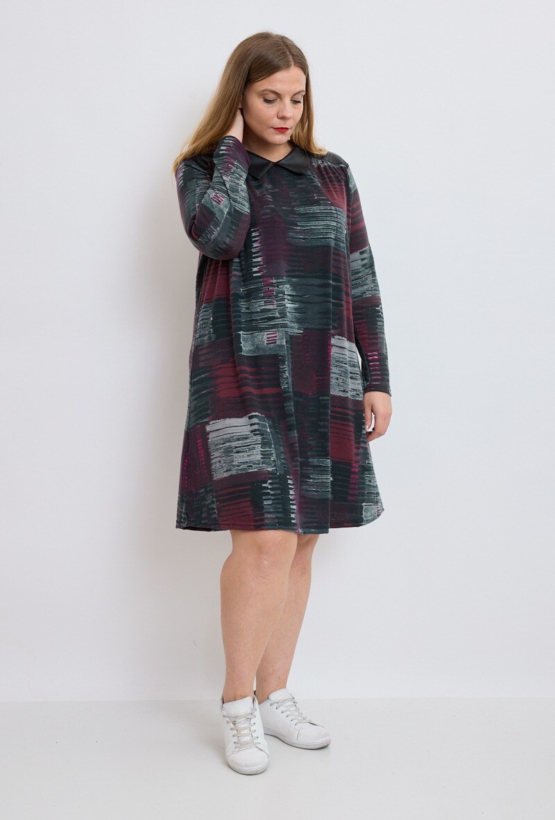 Grossiste Veti Style - Robe  imprimée a élastique