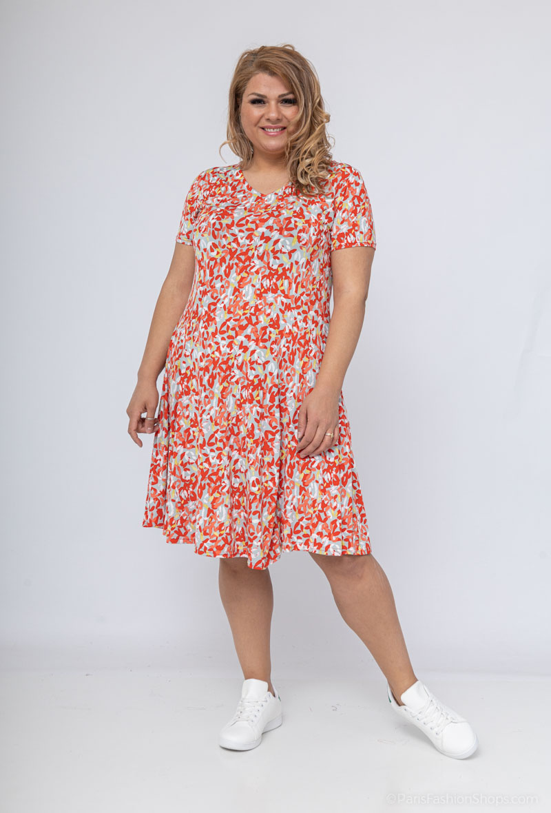 Wholesaler Veti Style - Flared printed dress